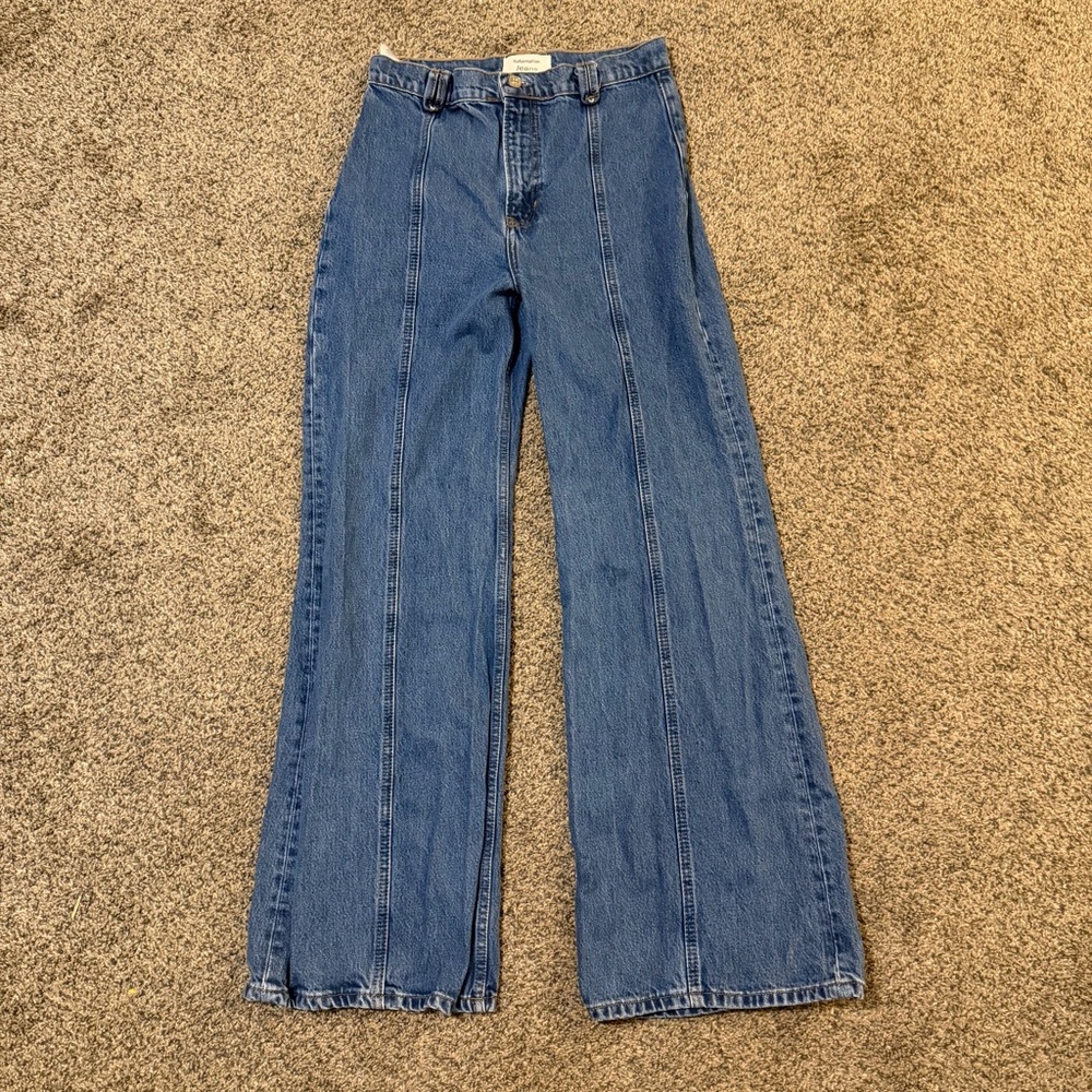Reformation Leah Seamed High Rise Wide Leg Jeans - Picture 2 of 5
